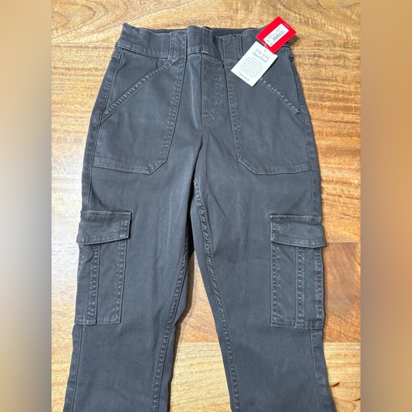 Spanx Gray Stretch Twill Ankle Cargo Pants Womens Small - Picture 8 of 8